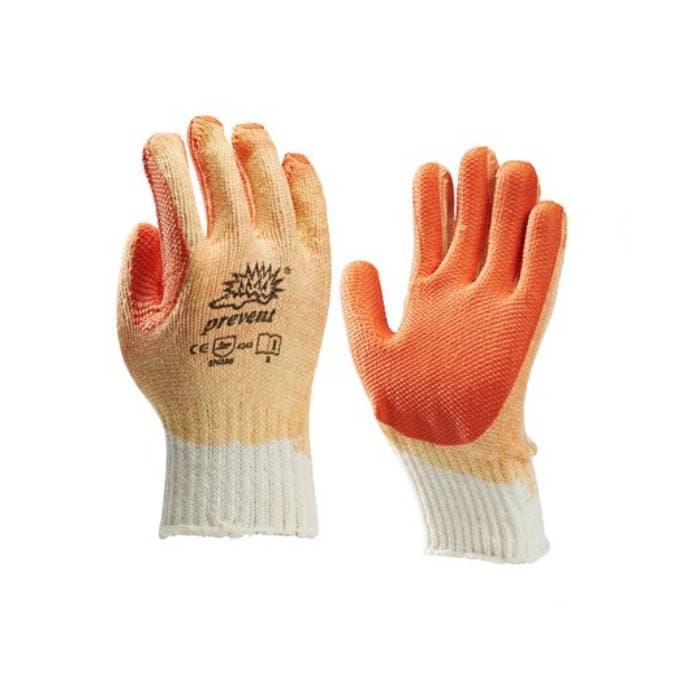 Prevent Werkhandschoen latex oranje