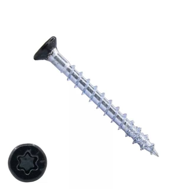 DYNAPLUS Beslagschroef VZ PK 7MM zwarte kop T20 4,0X40